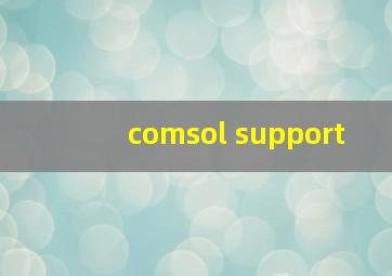 comsol support